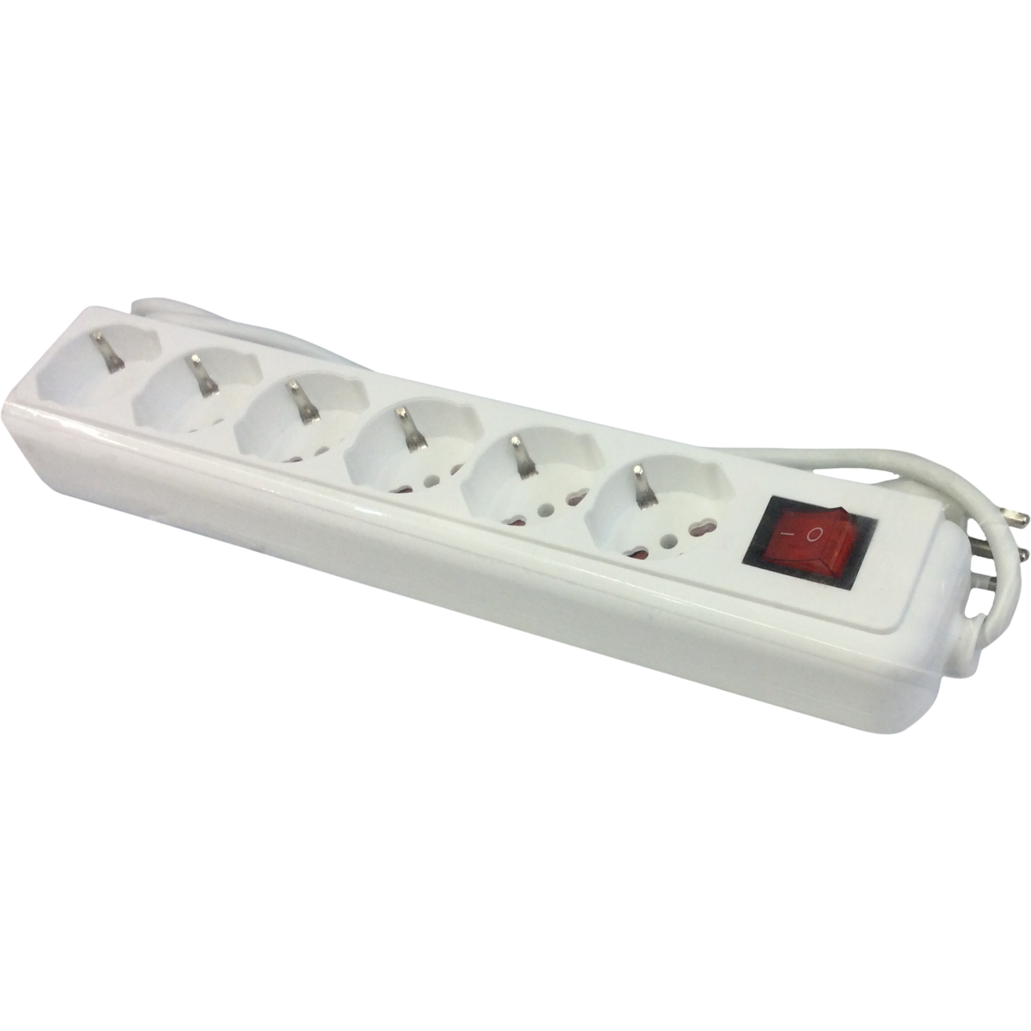 DICTROLUX - Multipresa a 6 posti con interruttore luminoso